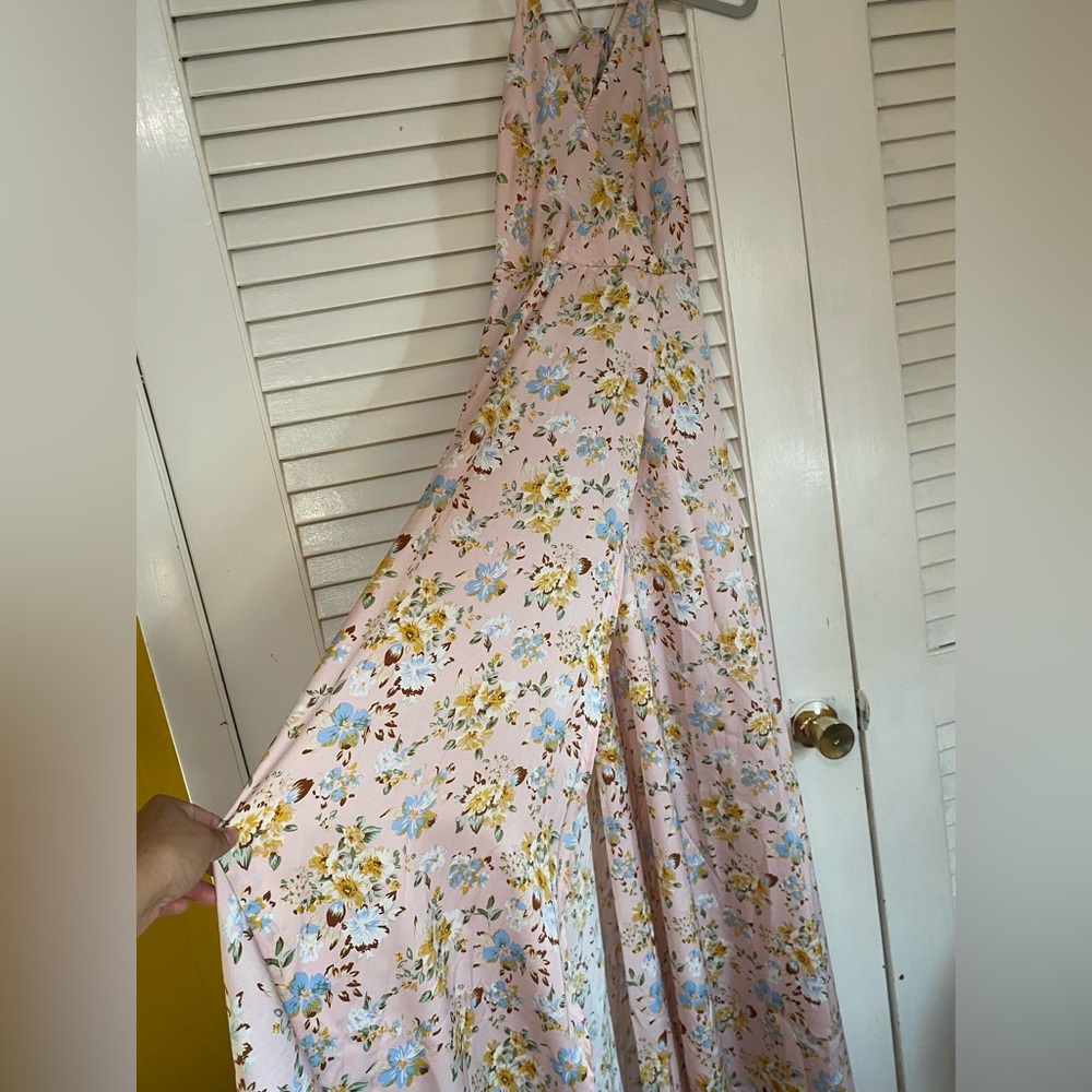 Floral Pink Jumpsuit